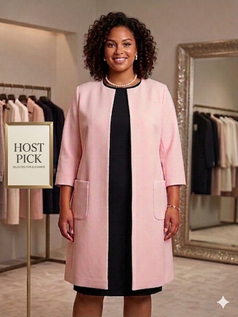 ✨HOST PICK✨Escada Camelia Pink Maso Open Coat Jacket. Size 14-16 Plus